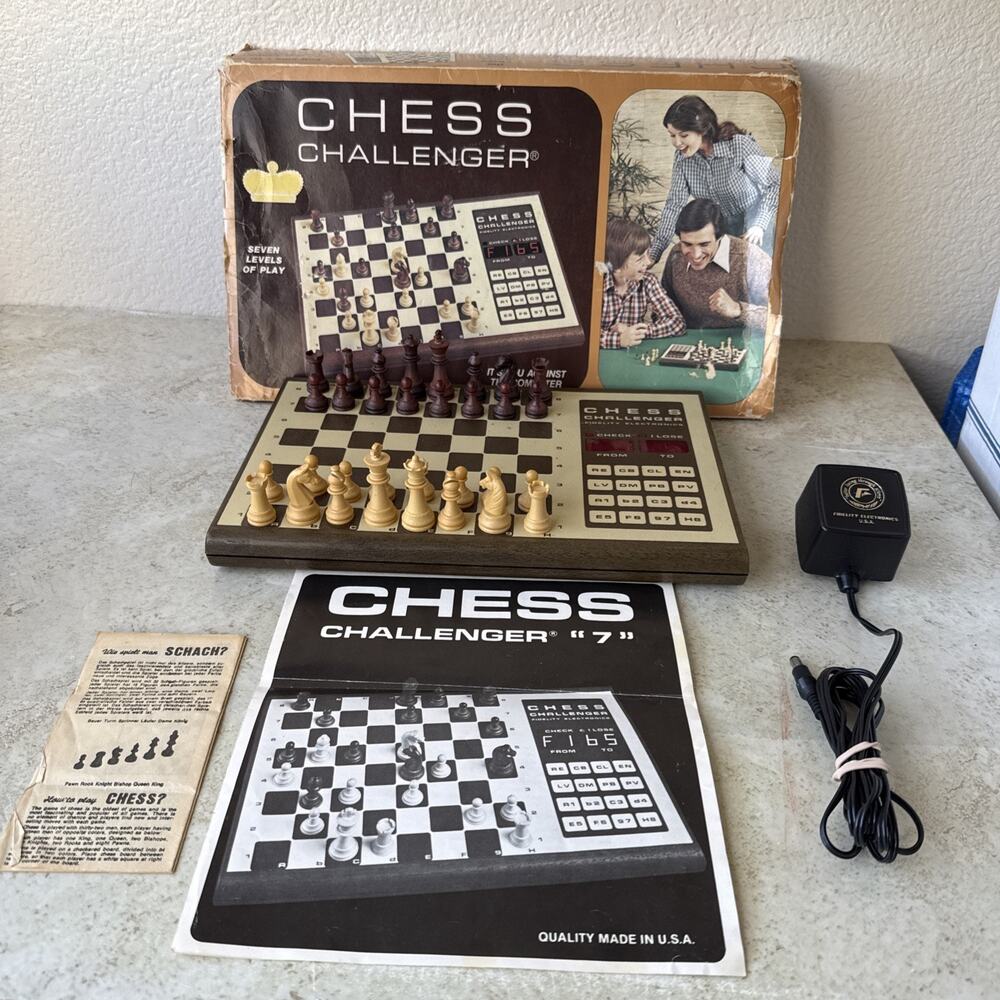 Vintage Fidelity Electronics 1977 Chess Challenger 7 Complete Classic